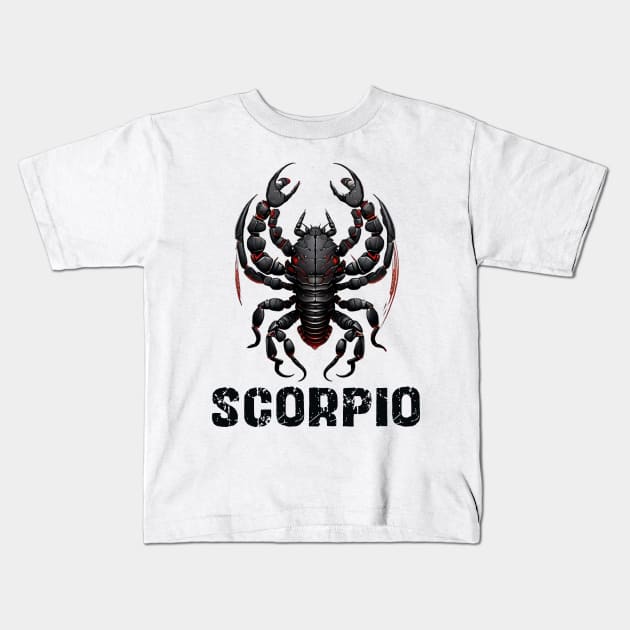 scorpio Kids T-Shirt by mdr design